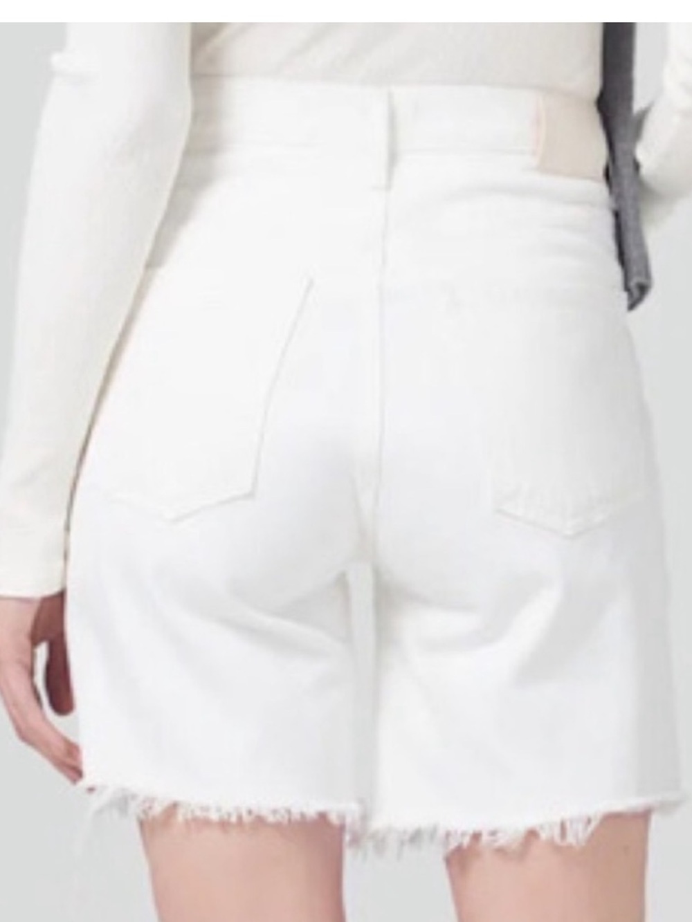 Citizens of Humanity Shorts Womens 29 White Camilla Jean High Waisted Bermuda - Picture 2 of 12